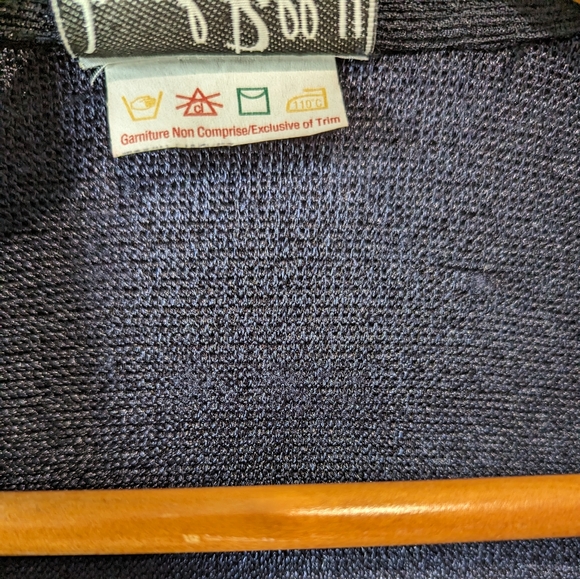 Joseph Ribkoff Navy & White Vintage Long Dress with Short Sleeve Blouse - Picture 7 of 11